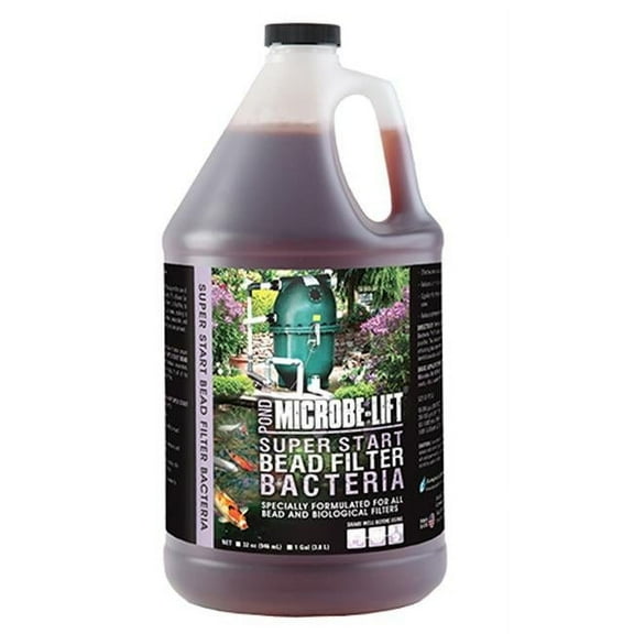 Microbe-Lift MLBFBG4 Super Start Bead Filter Bacteria, 1 gal