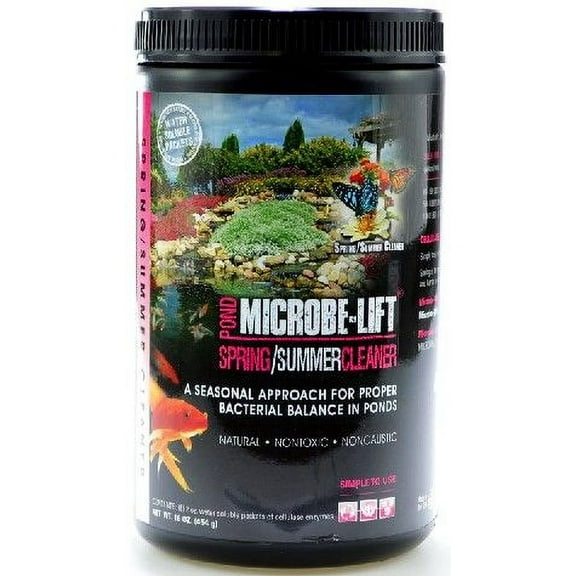 Microbe-Lift Spring/Summer Cleaner for Ponds [Pond Water Clarifiers, Microbe-Lift, Pond Supplies] 16 oz