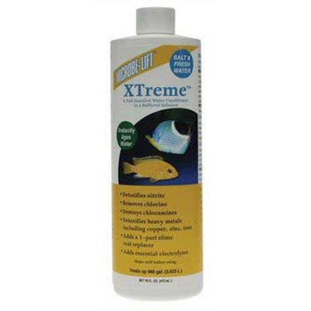 MICROBE-LIFT XTA16 Xtreme Water Conditioner Treatment for Aquariums and Fish Tanks, 16 Ounces