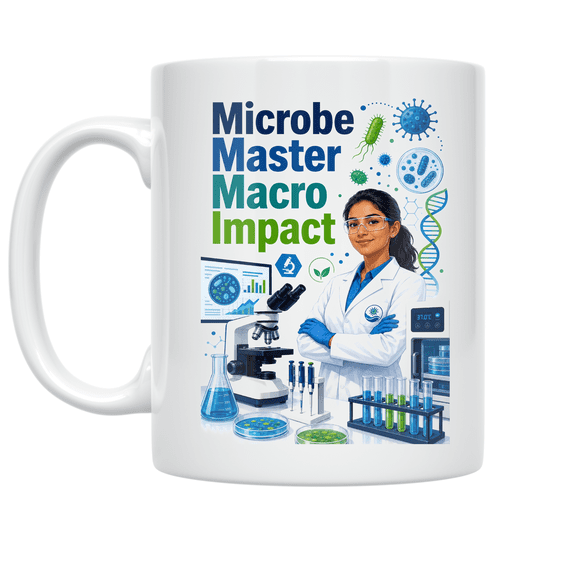 Microbe Master Macro Impact - Microbiologist Enthusiast - 11 oz Ceramic Coffee Mug