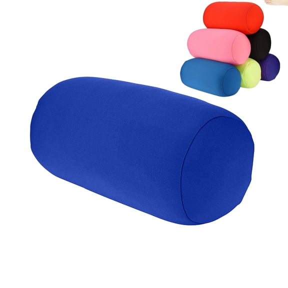 Microbead Bolster Tube Pillow, Comfort Squish Tube Bolster Cushion, Neck Back Support Tube Roll Pillow for Car Travel Recliner Sleeping Home Gift 12x6 in