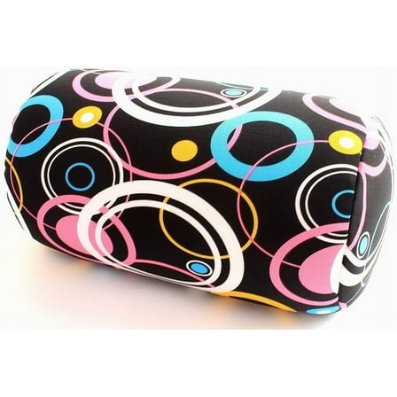 Microbead Cylinder Bolster Roll Pillow 13" x 7" (BlackCircle)