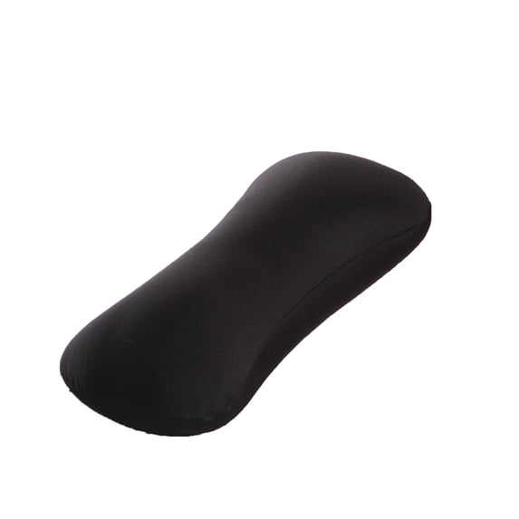 Microbead Neck Pillows, Bone Shape Support Cushions, Foam Particle Filling, Soft Headrest Support Bolsters for Office Nap, Bed, Car, Travel, Black
