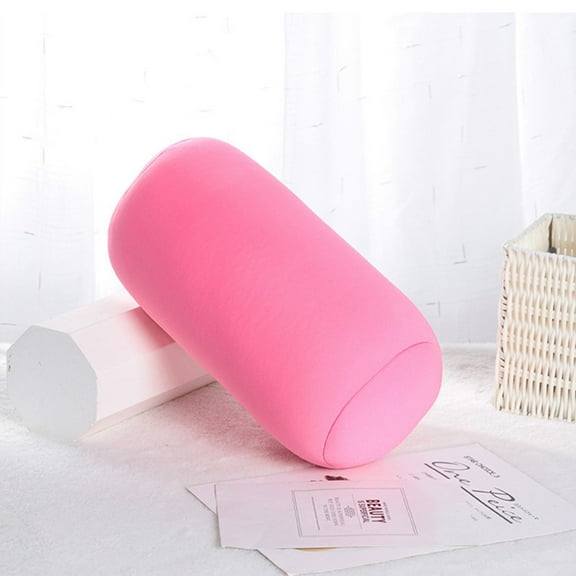 Microbead Neck Roll Pillow, Squishy Tube Bean Pillow for Neck or Back Support, Cervical Cylindrical Cushion for Home Sofa Bed Recliner Travel Sleep Rest, 11.8 x 6.3 Inch