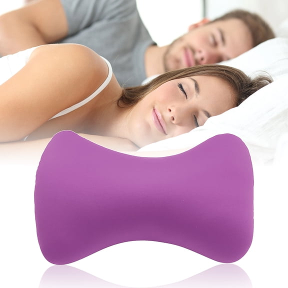 Microbead Roll Neck Pillow Mini Microbeads Bone Type Travel Pillow Soft Jelly C-ervical Pillow Cushion Back Head Neck Support Sleeping Throw Pillows for Home Sofa Bed