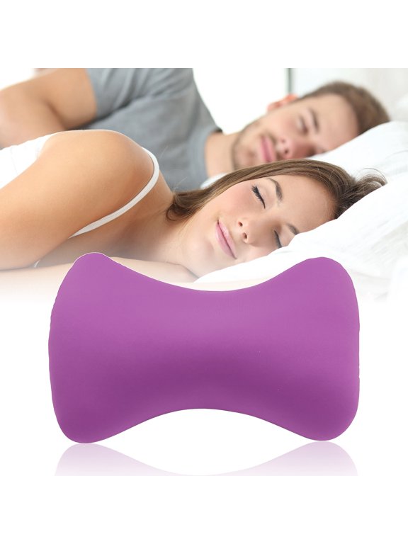 Microbead Roll Neck Pillow Mini Microbeads Bone Type Travel Pillow Soft Jelly C-ervical Pillow Cushion Back Head Neck Support Sleeping Throw Pillows for Home Sofa Bed