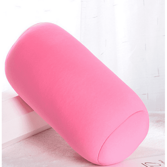 Microbead Roll Pillow 11.8 x 6.3 Inch Soft Pillow Bolster Cylindrical Pillow Microbead Pillows for Sleeping Home Travel Neck Head Back Support Rest