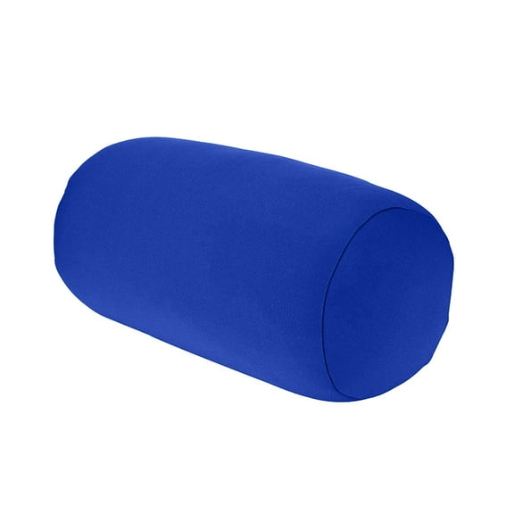 Microbead Roll Pillow Soft Pillow Bolster Cylindrical Pillow Microbead Pillows for Sleeping Home Travel Neck Head Back Support Rest Blue(1Pcs)