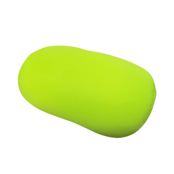 Microbead Roll Pillow – Cylindrical Bolster Pillow for Sleeping, Home & Travel – Neck, Head & Back Support–Green