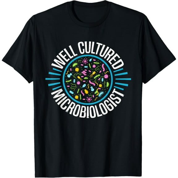 Microbiology Gifts For Men Microbiology Gifts For Women T-ShirtMen and women, White Black T-shirt, size: Extra large S-1475XL