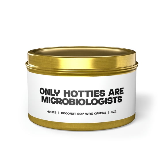 Microbiology Microbiologist Graduation Tin Candle Gift Decor Vanilla Coffee
