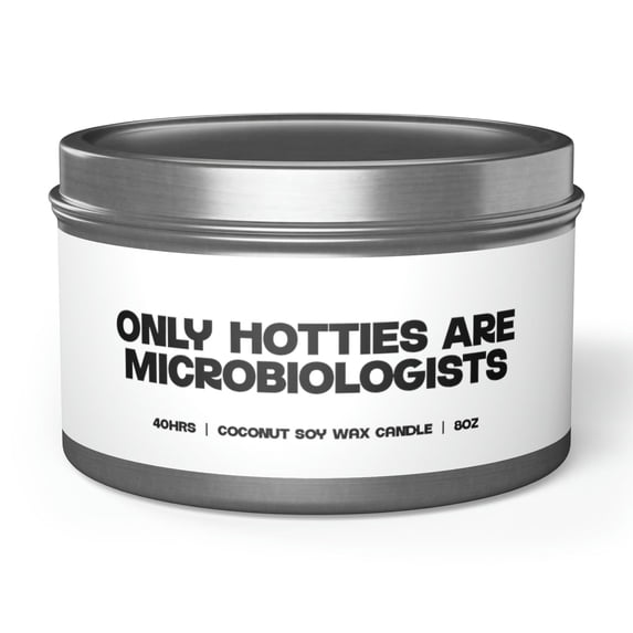 Microbiology Microbiologist Graduation Tin Candle Gift Decor Vanilla Coffee