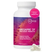 Microbiome Labs MegaPre DF - Dairy-Free Prebiotic Fiber Supplement - Gut Health Prebiotics for Women, Men & Kids 3+ Support Microbial Diversity 180 Capsules