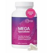 Microbiome Labs MegaSporeBiotic Probiotics for Women & Men - Spore Based Probiotics for Digestive Health - Shelf Stable & Travel-Friendly 60 Capsules