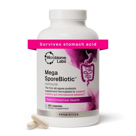 Microbiome Labs Mega SporeBiotic Daily Probiotic for Women + Men, 180 Ct