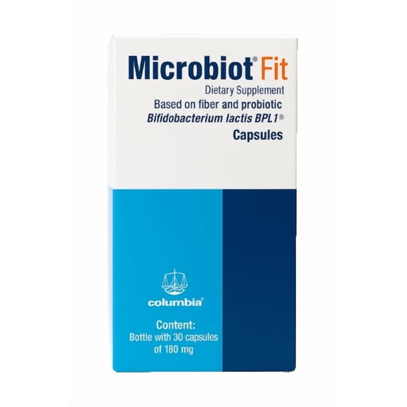 Microbiot Fit Bpl-1 Bifidobacterium Lactis | 30 Cpsulas | Salud Digestiva | Reduce Grasa Abdominal  Cpsulas Veganas Y  Libre De Gluten