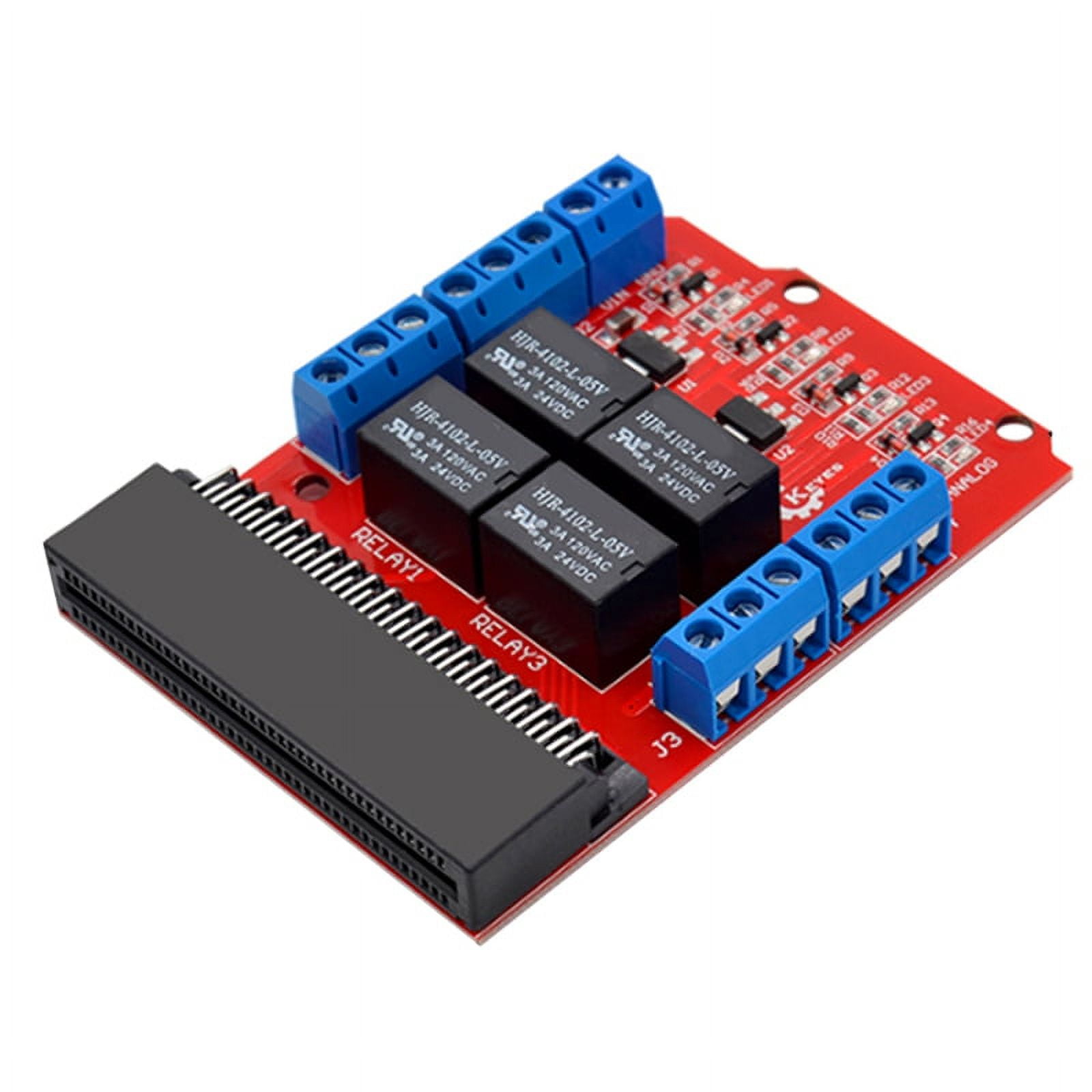 Microbit 4 Channel Relay Module Shield 5V High Trigger Programming Educational Kids Teaching