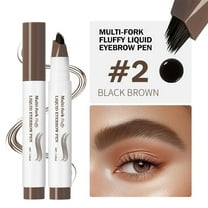 Microblading Eyebrow Pencil, Waterproof Eyebrow Contouring Pencil, Four-Pronged fork Tip Brow Pen with Long-Lasting Liquid Pigment, Natural Makeup Effect, Smudge-Resistant, Easy Application