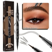 Microblading Eyebrow Pencil,Waterproof Eyebrow Pen,Pencil Quad Microblade Eyebrow Pencil,Microblading Eyebrow Pencil,Waterproof Long-lasting Magic Eyebrow Pencil,Sweat Proof Eyebrow PencilB