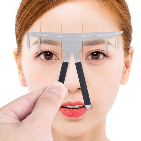 Microblading Measure Three-Point Positioning Balance Ruler Eyebrow Stencil Ruler