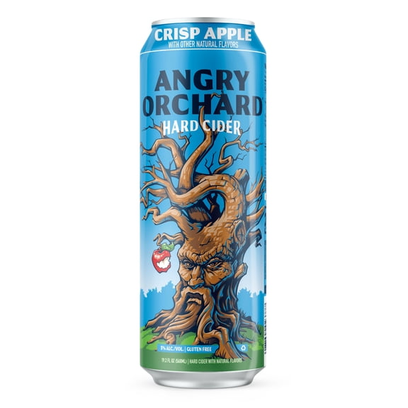 Angry Orchard Crisp Apple Craft Hard Cider, 568 ml Aluminum Can, 5% ABV