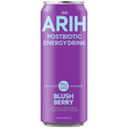thumbnail image 1 of ARIH Postbiotic Energy Drink, Zero Sugar Clean Energy Drink with 100mg Natural Caffeine, Zero Sugar, Blush Berry, 12 fl oz, 1 of 6