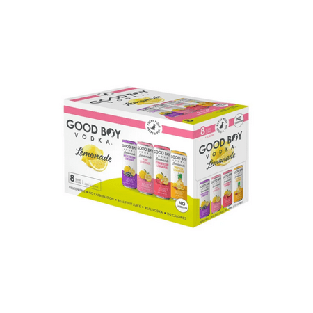 Goodboy Vodka Lemonade Variety Pack, 12 fl oz, 8 pack cans, 4.5% ABV