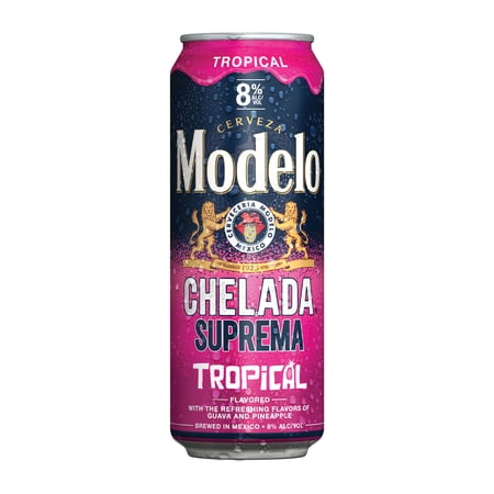 Modelo Chelada Suprema Tropical Mexican Import Flavored Beer, 24 fl. oz. Can, 8.0% ABV