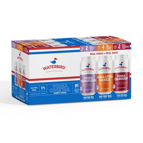 Microbreweries Waterbird Vodka Variety 8pk 8/12c