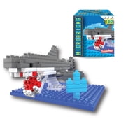 Microbricks Shark from Deluxebase. Ocean-Themed 3D Mini Block Puzzle Toy for Kids and Shark Fans