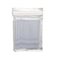 thumbnail image 1 of Microbrush Applicators, 100 Pack White Eyelash Extension Brushes for Glue and Makeup, Adjustable Handle Precision Tools for Salon, Home, Crafting, and Travel Use, 1 of 7