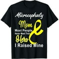 thumbnail image 1 of Microcephaly Awareness Yellow Ribbon Mom Support Mother T-Shirt, 1 of 4