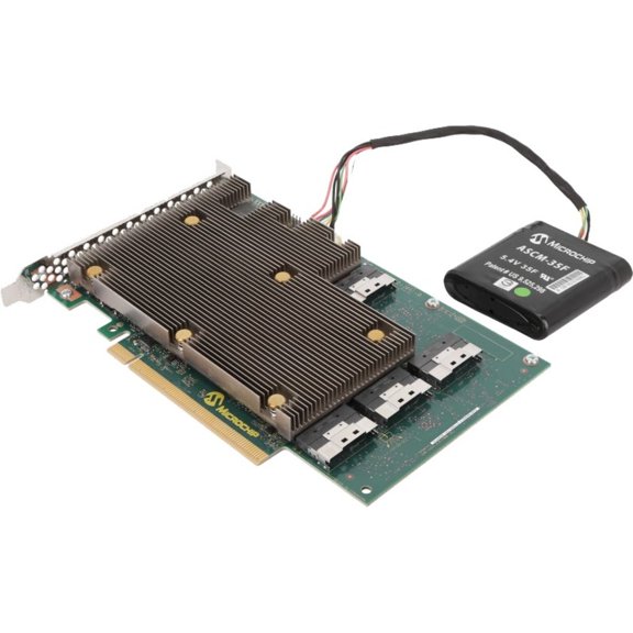 Microchip Adaptec 24G SAS/SATA/NVMe PCIe Gen 4 RAID Adapter (257452)