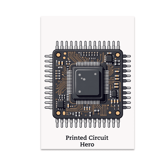 Microchip Wall Decor - Electrical Engineering Enthusiast - 13x19 Poster Print