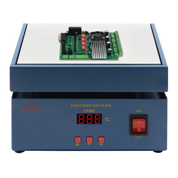 Microcomputer Electric Hot Plate Preheat Soldering Preheat 20*20cm 110V 800W HD LCD Digital Display
