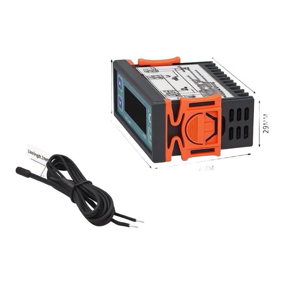 Microcomputer STC-100A Temperature Controller 220V AC Heating Cooling Thermostat Digital Display High Accuracy Sensor for Cold Room Hatchery Aquaculture Greenhouse Industrial Automation Equipment