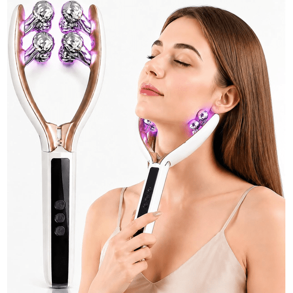 Microcurrent Facial Massager with Light Therapy, Portable Facial Care Device for At-Home Skincare