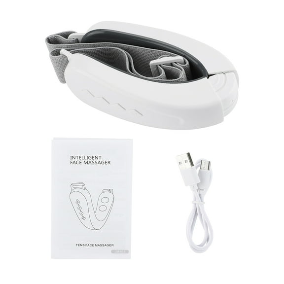 Microcurrent V Face Lifting Machine Double Chin Remover EMS Facial Massager Skin Rejuvenation Beauty Device with Voice