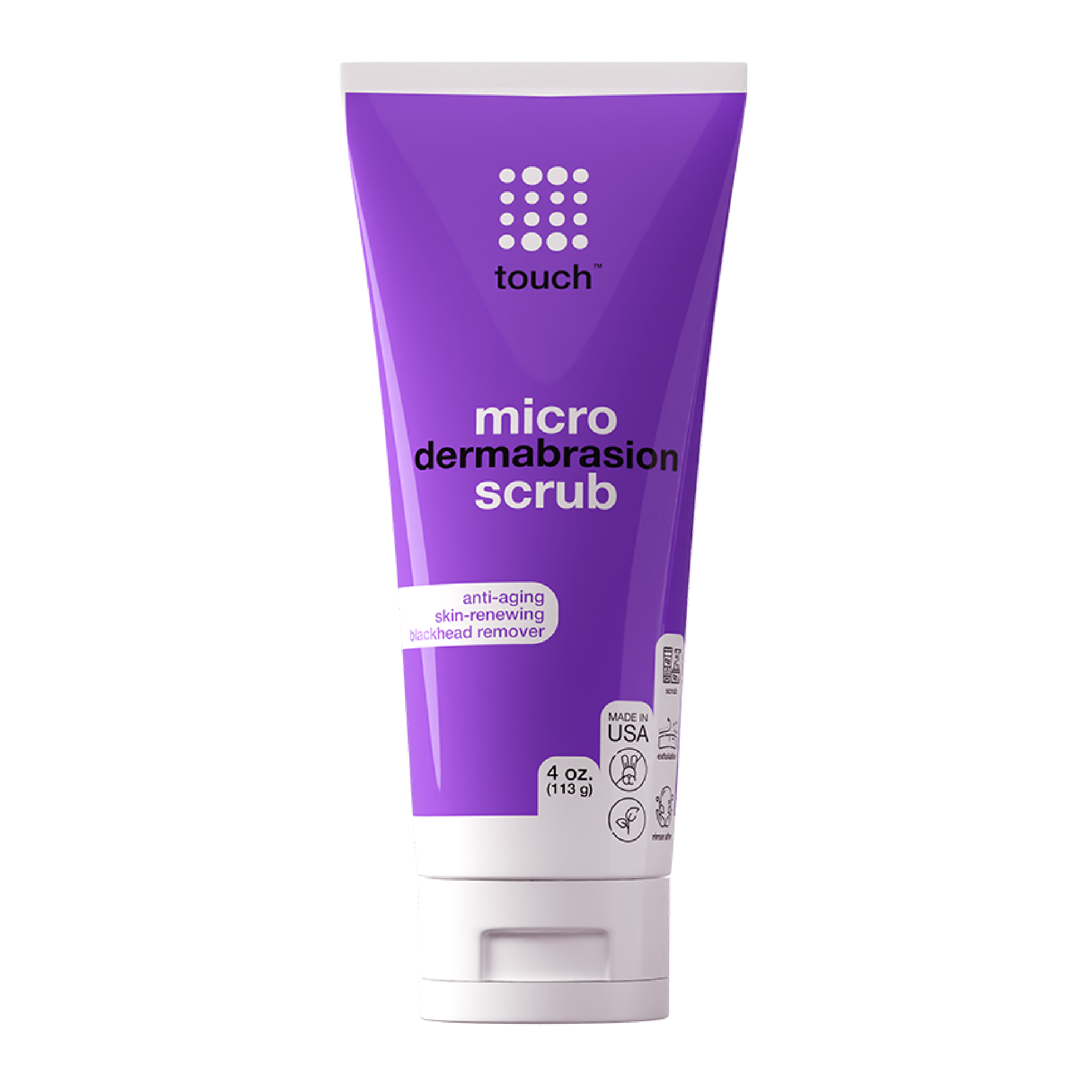 Microdermabrasion Facial Scrub and Face Exfoliator - Exfoliating Face Scrub Polish Cream with Dermatologist Crystals for Anti-Aging, Acne Scars, Dullness, Wrinkles, and Pores - Large 4 Ounce Size - image 1 of 7