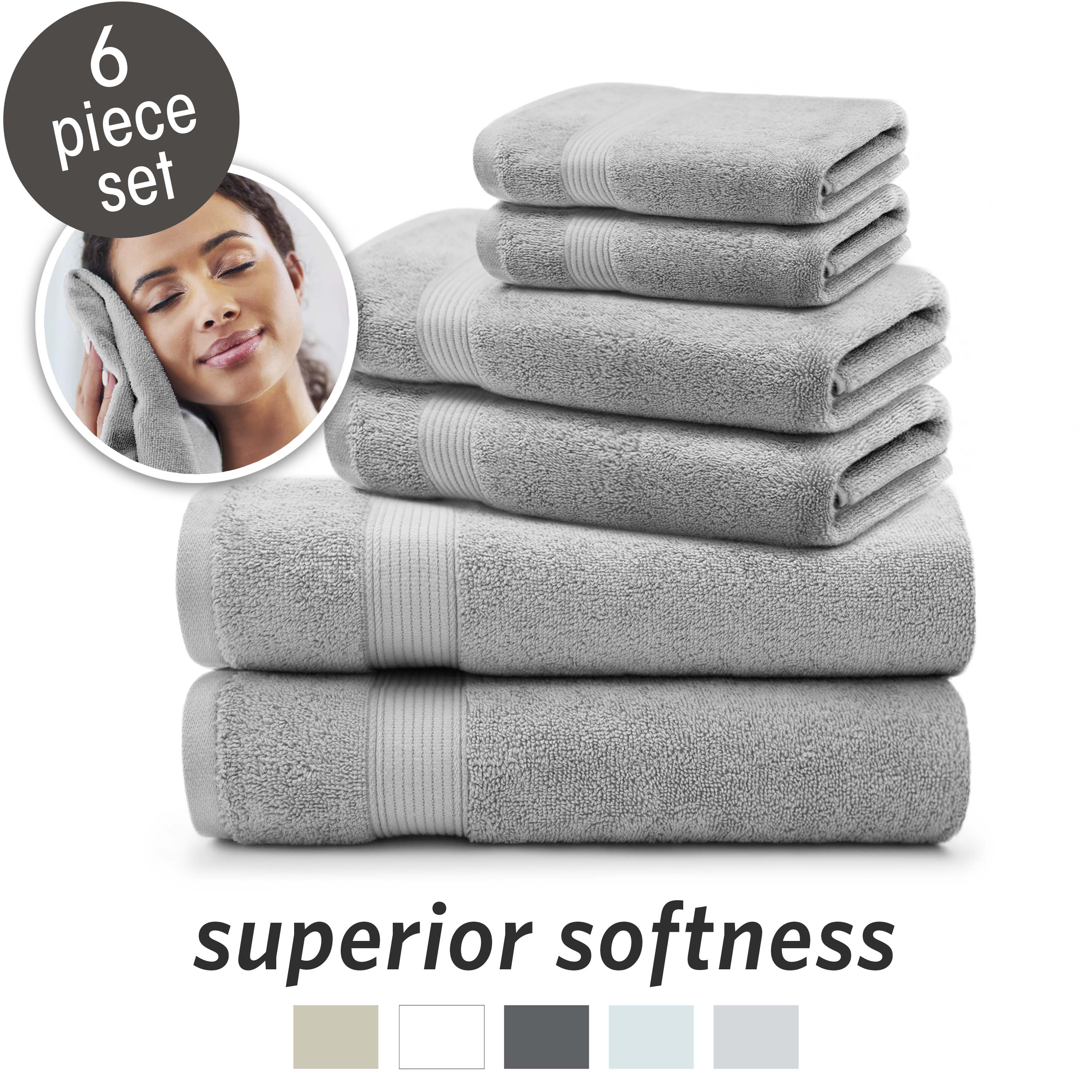 100 Cotton Flower Jacquard Adult Bath Towel 2 main image 1