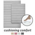 thumbnail image 1 of Microdry Absorbent CoreTex Memory Foam Bath Mat Set, Light Gray (2-Piece), 1 of 8