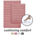 thumbnail image 1 of Microdry Absorbent CoreTex Memory Foam Bath Mat Set, Rose (2-Piece), 1 of 8