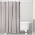 thumbnail image 1 of Microdry Deluxe Textured Fabric Shower Curtain, 72" x 72", Silver, 1 of 8
