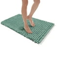 thumbnail image 1 of Microdry High Low Chenille Memory Foam Bath Mat, 21" x 34", Aqua, 1 of 7