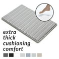 thumbnail image 1 of Microdry Modern Memory Foam Bath Mat, 17" x 24", Light Gray, 1 of 9