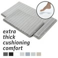 thumbnail image 1 of Microdry Modern Memory Foam Bath Mat Set, Light Gray (2-Piece), 1 of 9