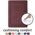 thumbnail image 1 of Microdry Quick Drying Memory Foam Bath Mat, 17" x 24", Purple, 1 of 9