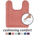 thumbnail image 1 of Microdry Quick Drying Memory Foam Framed Contour Bath Mat with GripTex Skid-Resistant Base, 21" x 24", Ash Rose, 1 of 7