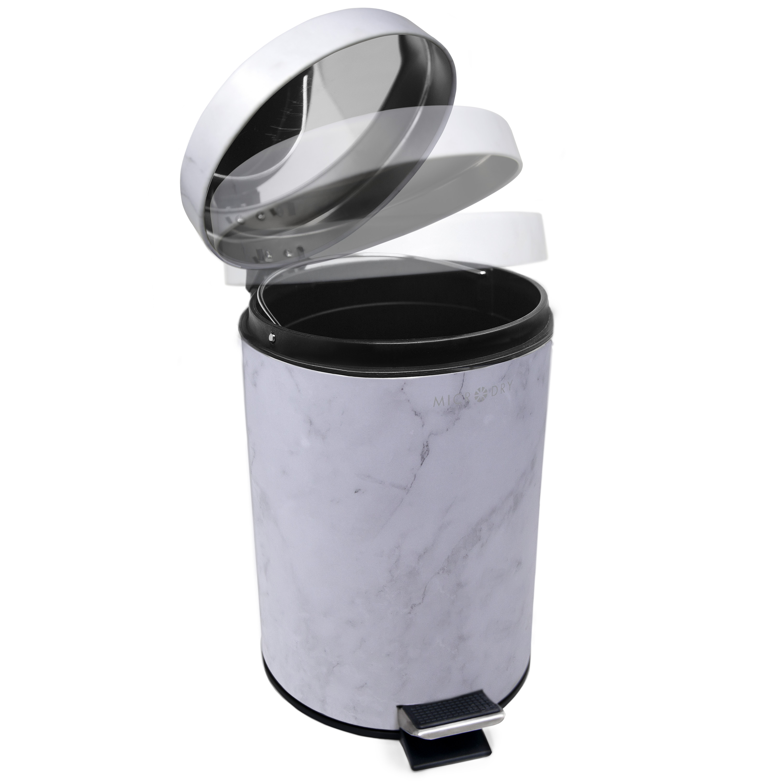 Popular Bath Sinatra Silver Collection Bathroom Waste Basket