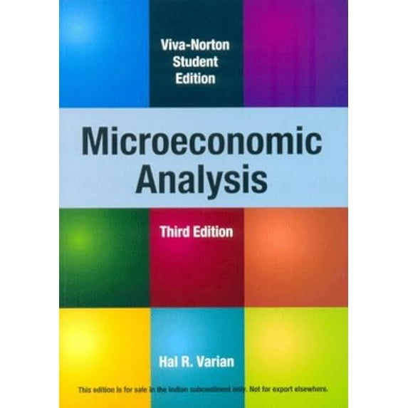 Pre-Owned Microeconomic Analysis (Paperback) 8130908638 9788130908632
